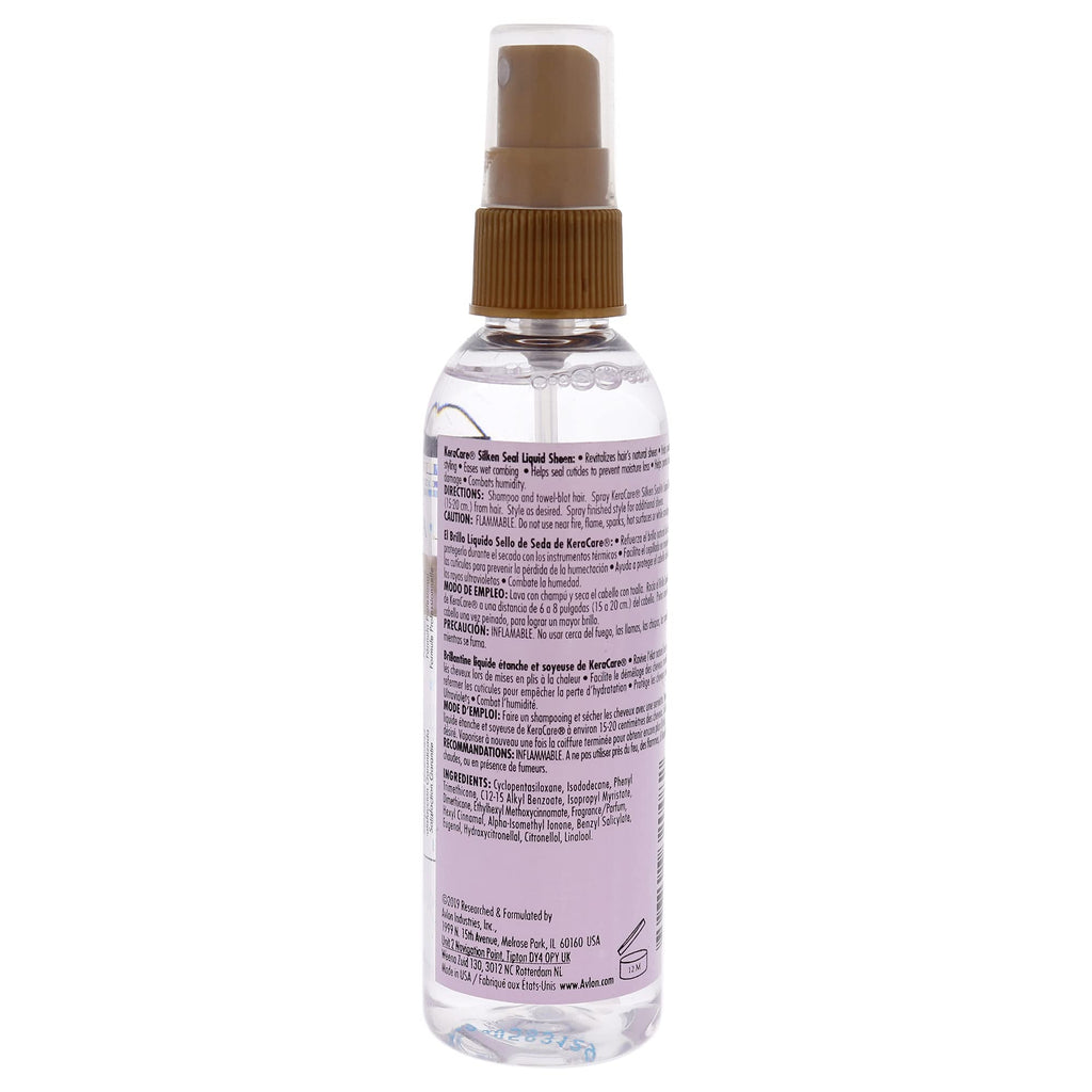 Keracare Silken Seal Liquid Sheen Avlon Spray 4 Oz