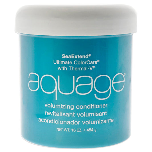 AQUAGE SeaExtend 丰盈护发素，防止头发褪色，保护头发免受热定型影响，增加头发的丰盈度、光泽度和丰盈度，不毛躁，16 盎司