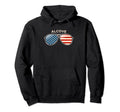 Alcove, NY Vintage US Flag Sunglasses Pullover Hoodie