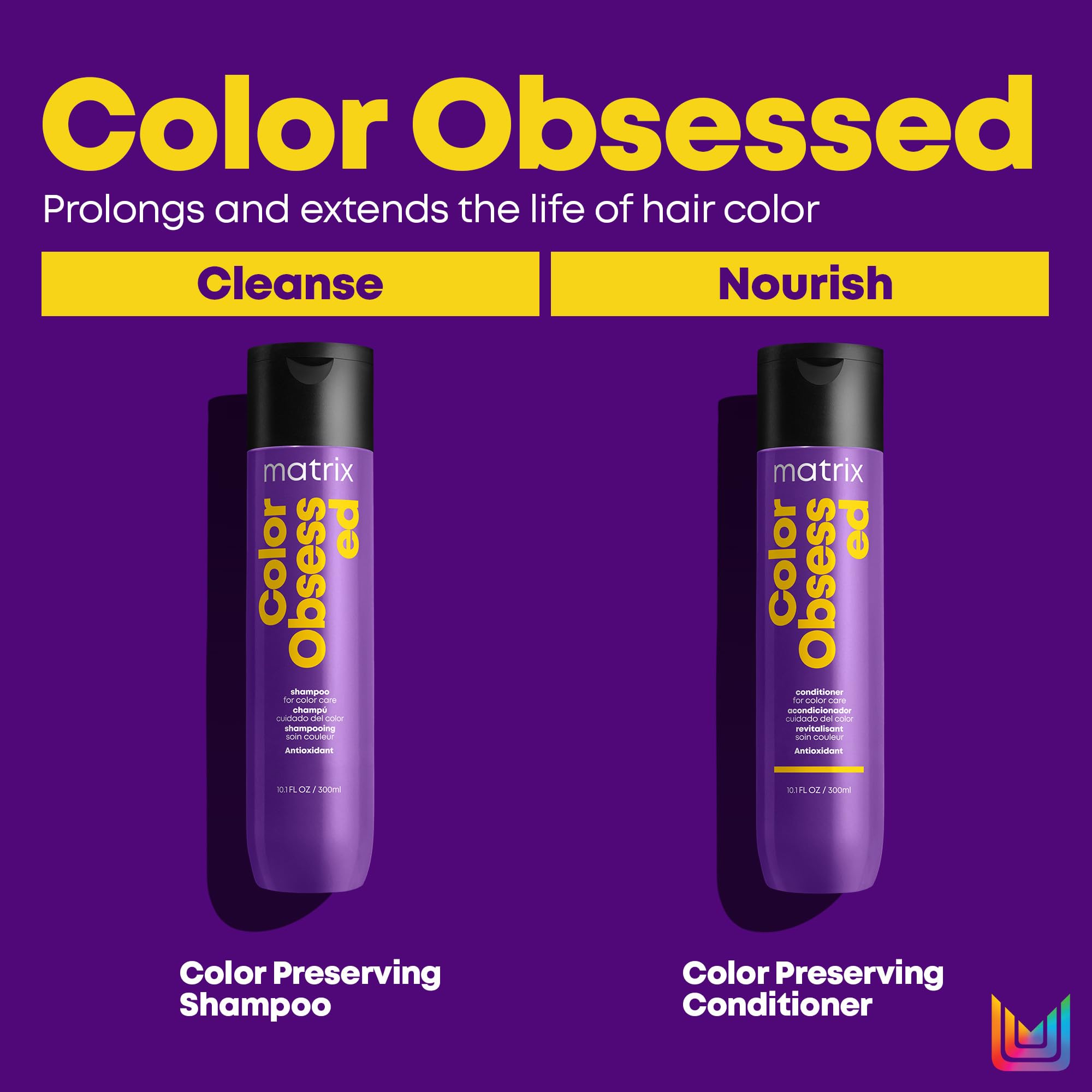 Matrix Color Obsessed Antioxidant Conditioner | Enhances Hair Color, Protects Color Vibrancy & Prevents Fading | For Color Treated Hair | Sulfate-Free | Cruelty Free | Salon Conditioner | Vegan
