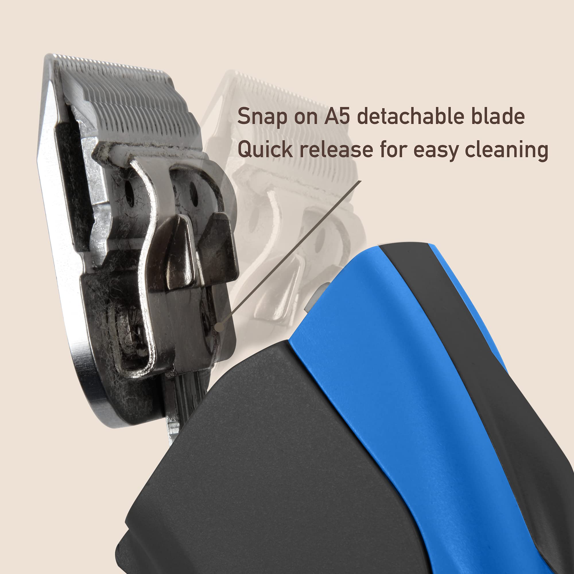 FURZONE 30 Blades for Dog Grooming, Size 30 1/50" Dog Clipper Blade, Made of Extra Durable Japanese Steel, Compatible with Most Andis, Oster, Wahl A5 Clippers