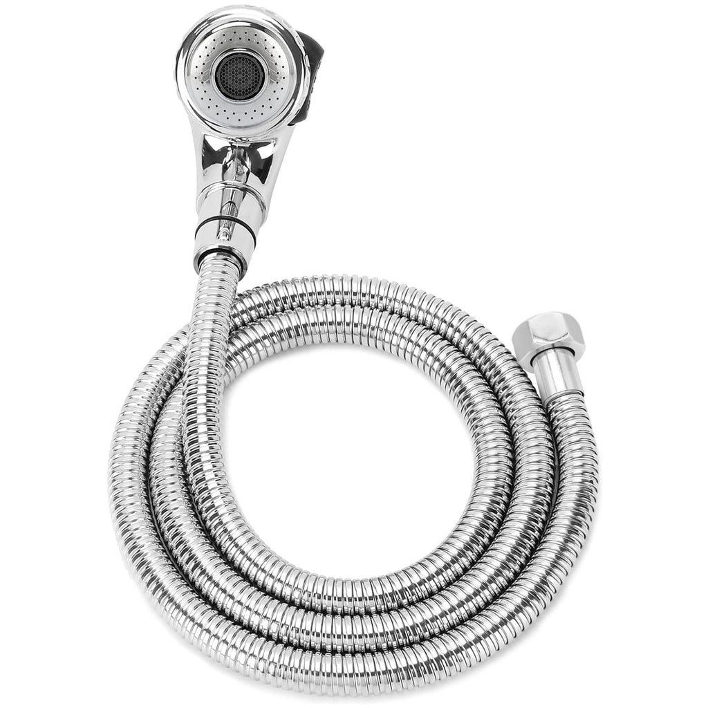 LukLoy Shampoo Bowl Sprayer Hose Replacement, 1/2" Nut Professional Salon Sink Stainless Steel Hose for Sink Shampoo Bed