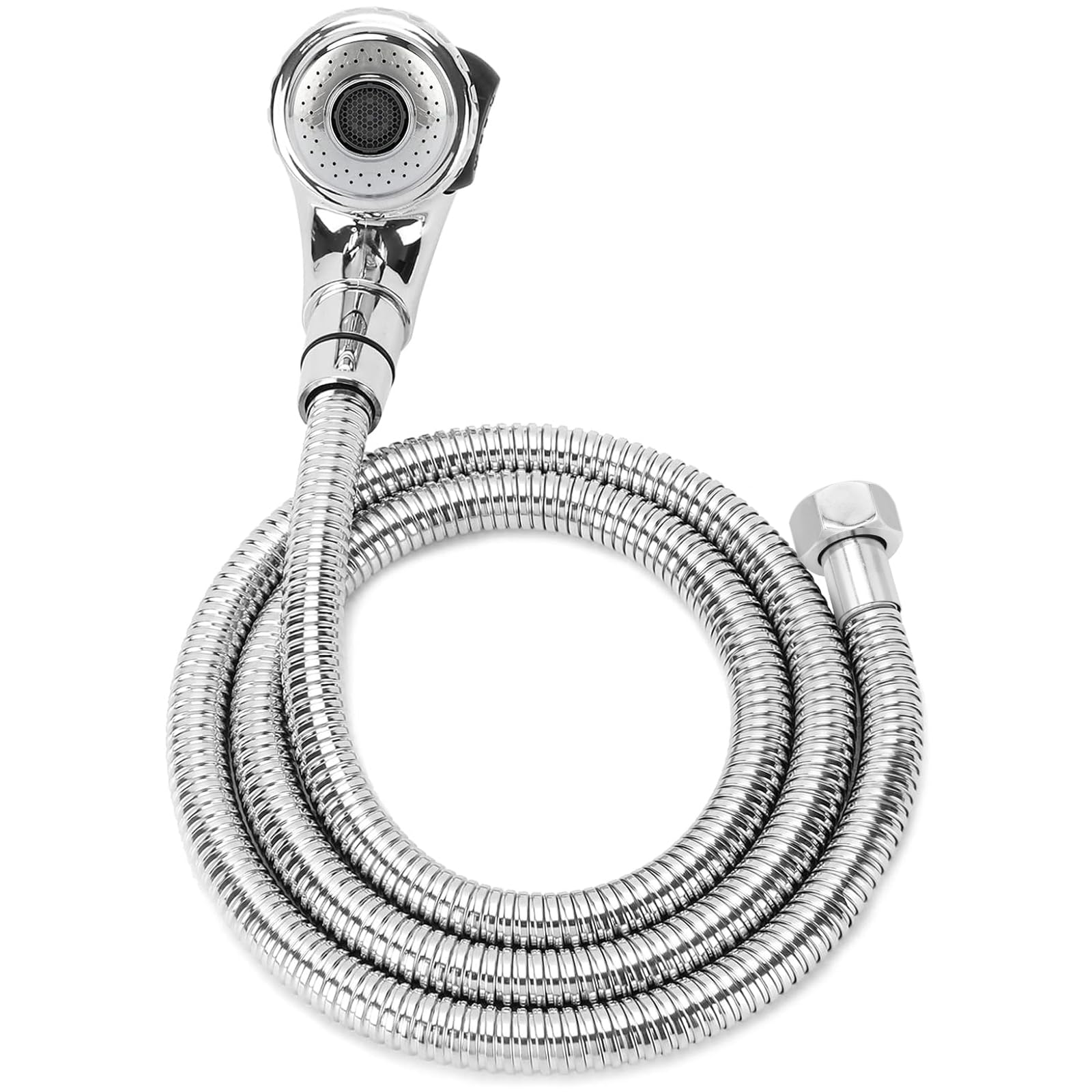 LukLoy Shampoo Bowl Sprayer Hose Replacement, 1/2" Nut Professional Salon Sink Stainless Steel Hose for Sink Shampoo Bed