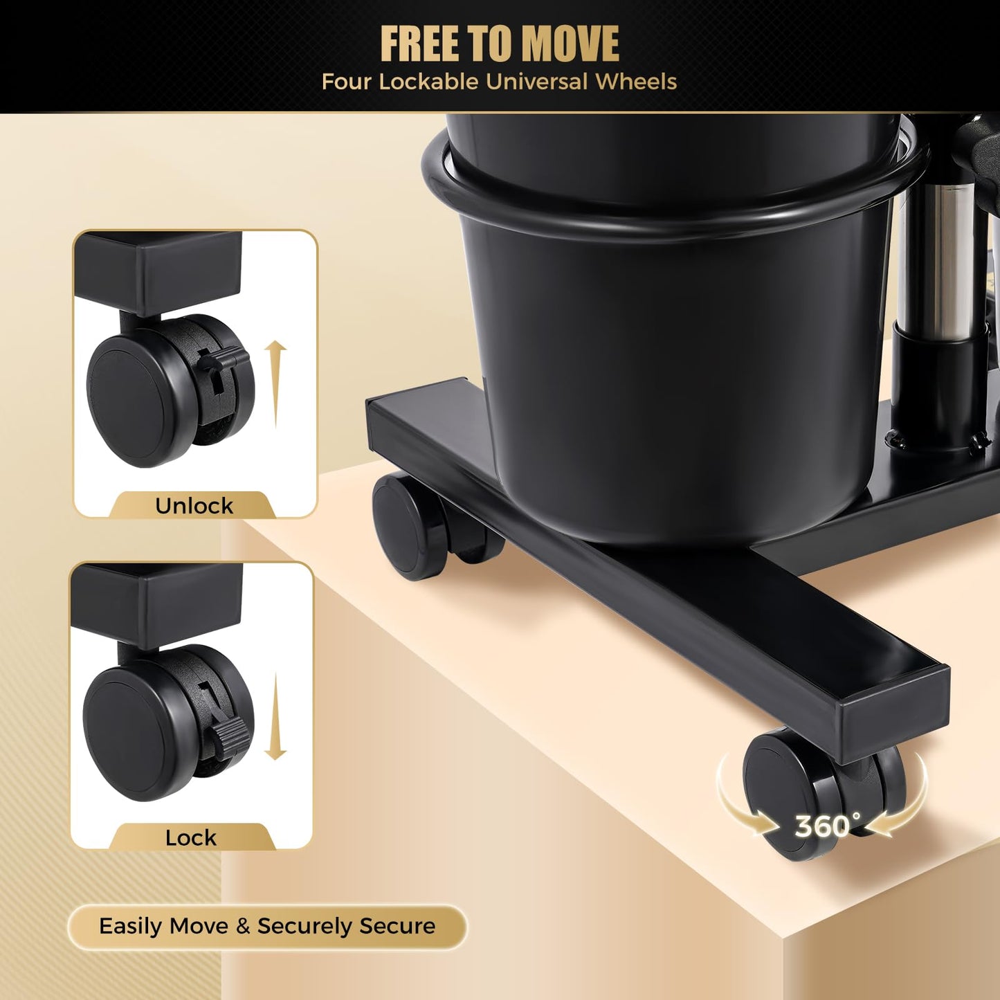Black Portable Shampoo Bowl with Electric Pump, Hair Washing Tray for Sink at Home, Plastic Shampoo Unit with 2 Bucket and Drain Hoses for Home, Beauty Salon, Spa, Barber Shop
