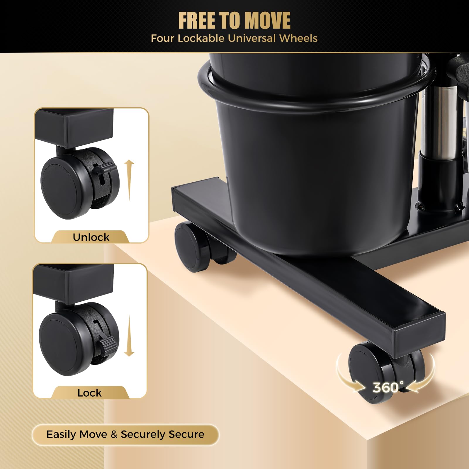 Black Portable Shampoo Bowl with Electric Pump, Hair Washing Tray for Sink at Home, Plastic Shampoo Unit with 2 Bucket and Drain Hoses for Home, Beauty Salon, Spa, Barber Shop
