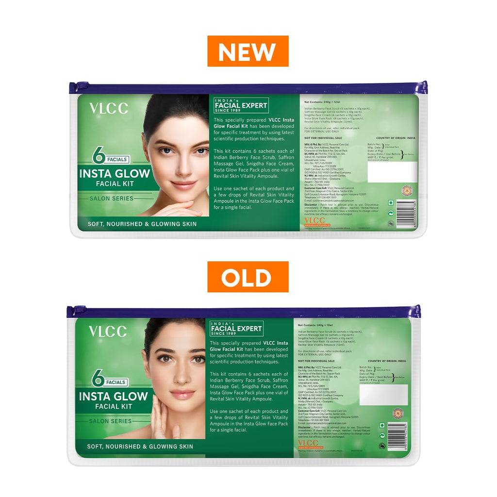 VLCC Salon Series Instaglow Facial Kit (6 Facials)(240gm+12ml)