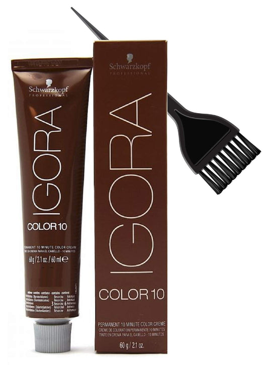 施华蔻 IGORA COLOR10 持久 10 分钟染发膏（含光滑染色刷）Color 10 Ten 染发膏（3-0 深棕色）