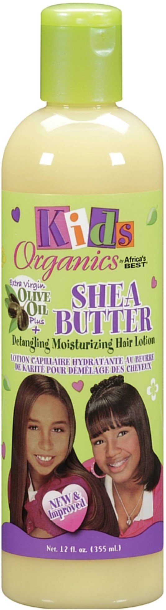 Africa's Best Kids Organics Shea Butter Detangling Moisturizing Hair Lotion 12 oz (Pack of 4)