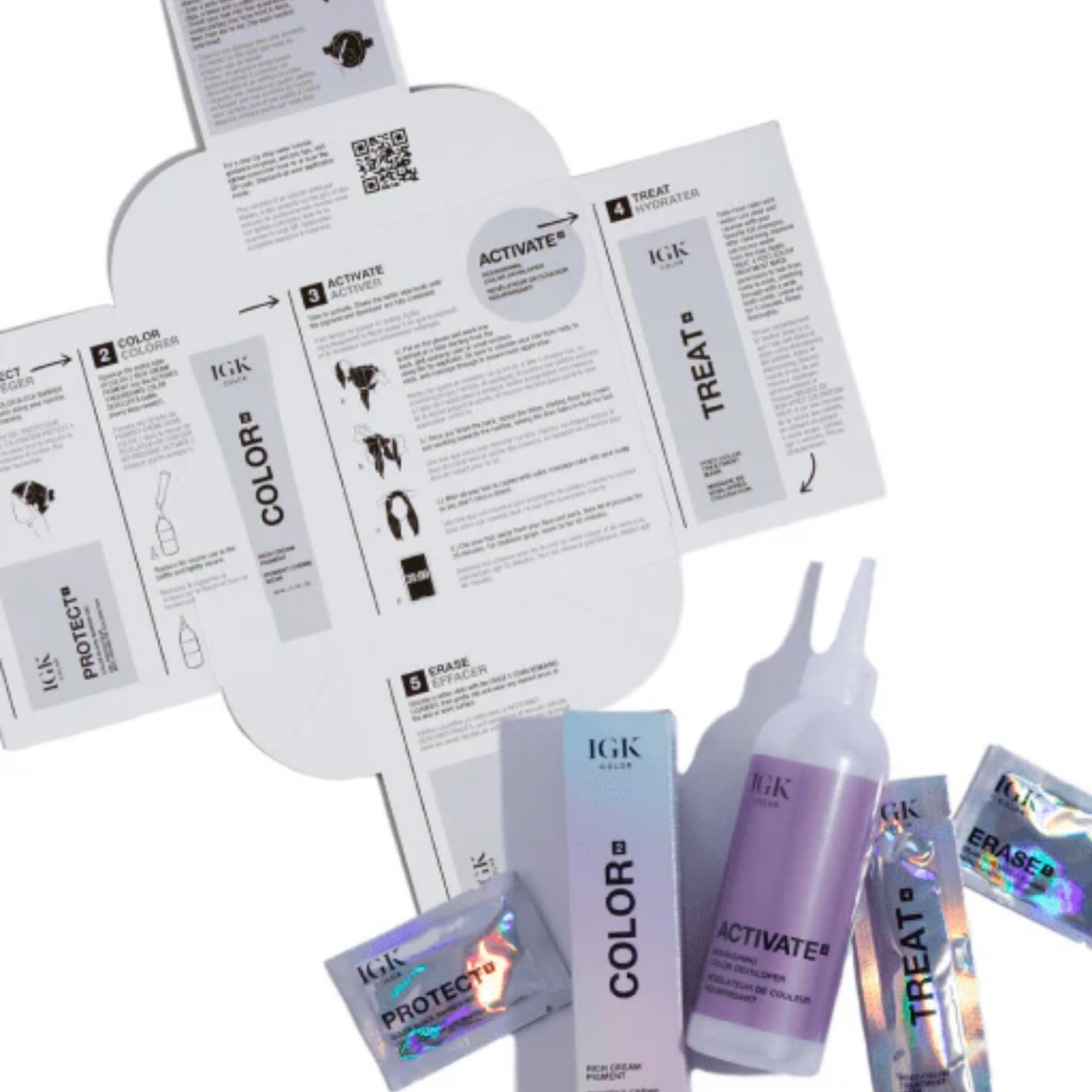 IGK Permanent Hair Dye Color Kit | 9NA Surf Club - Light Cool Blonde | 100% Gray Color Coverage + Strengthen + Shine | Ammonia Free