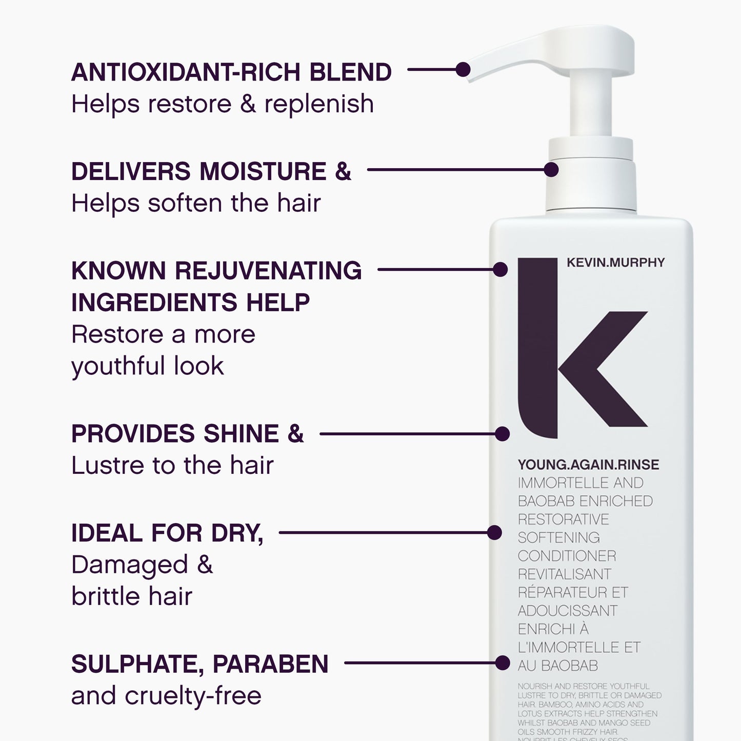 Après-shampoing KEVIN MURPHY Young Again Rinse, 100 ml