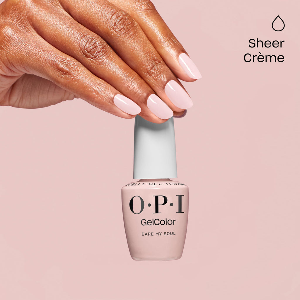 OPI GelColor Iconic Pink Shades Gel Nail Polish Trio Bundle | Strawberry Margarita + Bubble Bath + Put It in Neutral Crème UV Cure Gel Polish Colors