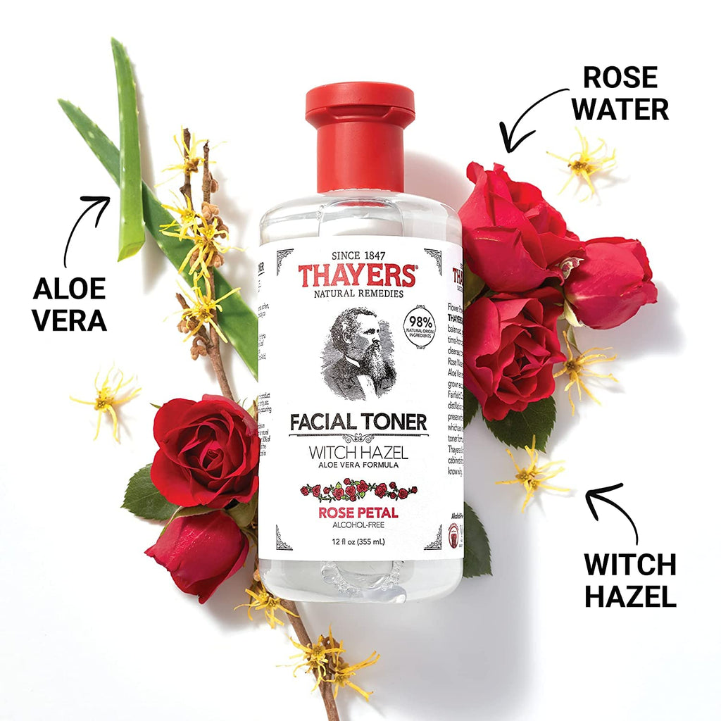 Thayers Witch Hazel with Aloe Vera Rose Petal - 12 fl oz