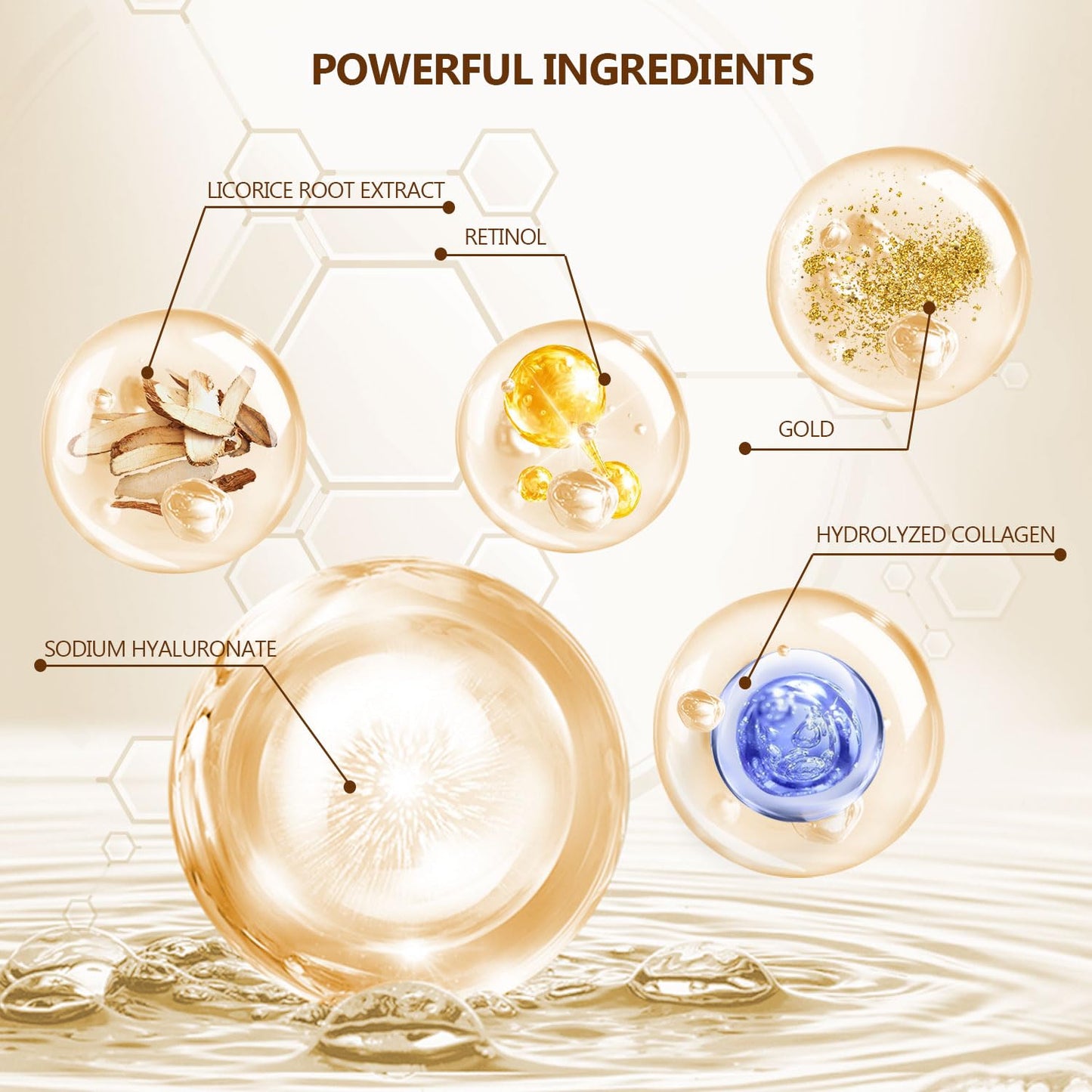 Lot de 60 patchs en or 24 carats pour le contour des yeux, 30 paires de masques pour le contour des yeux, anti-cernes et anti-poches, patchs de gel collagène hydratants pour les poches et les rides, soins beauté pour hommes et femmes.