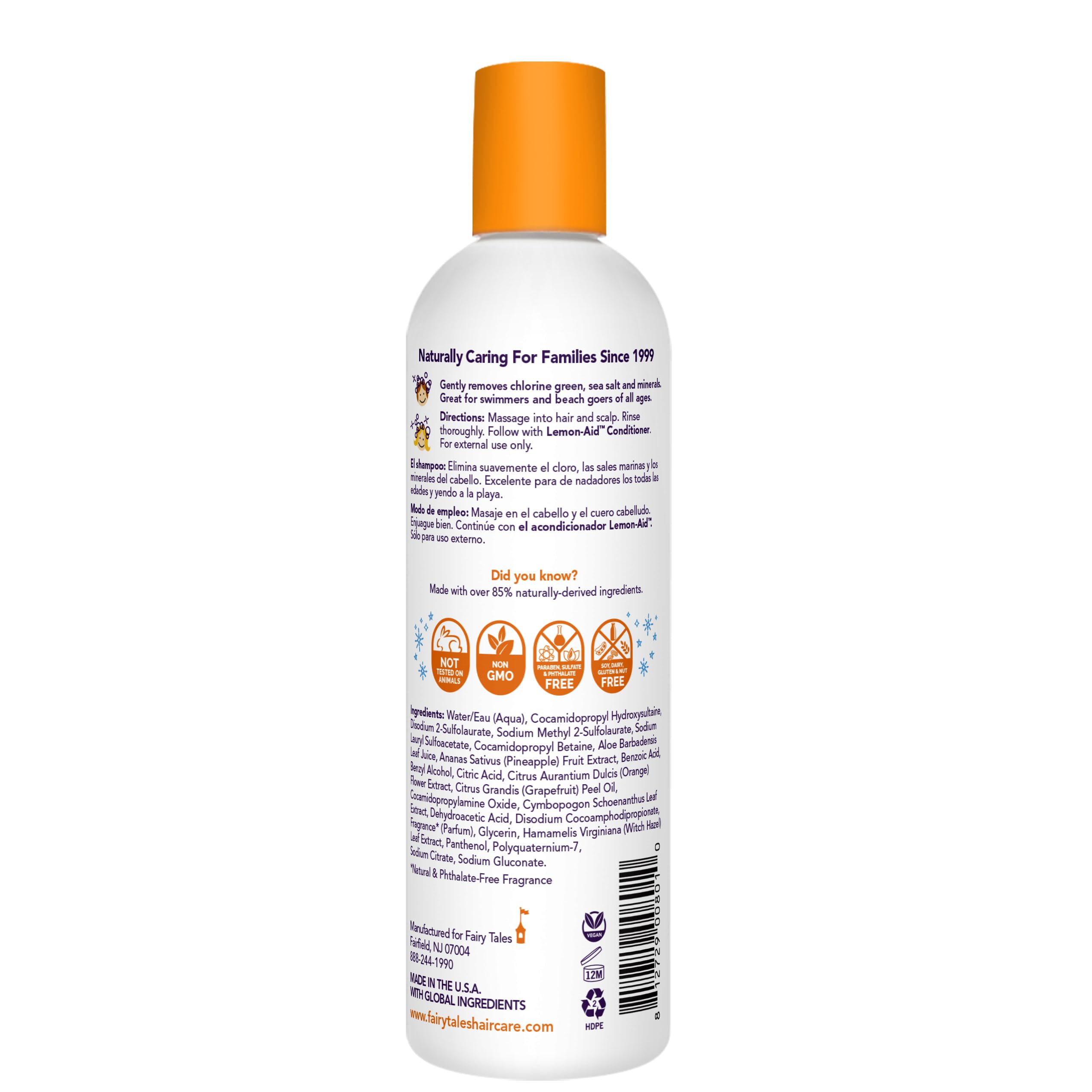 Fairy Tales Swim Shampoo for Kids - 12 oz | Made with Natural Ingredients in the USA | Chlorine Removal Swimmer Shampoo for Kids | No Parabens, Sulfates, or Synthetic dyes
