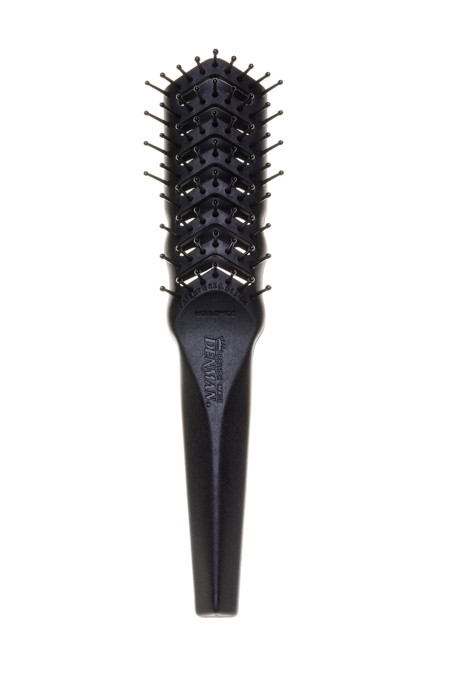 Brosse à ventilation flexible Denman D100 pour brushing – Brosse coiffante pour cheveux mouillés, secs, bouclés, épais et raides – Pour femmes et hommes (noir)