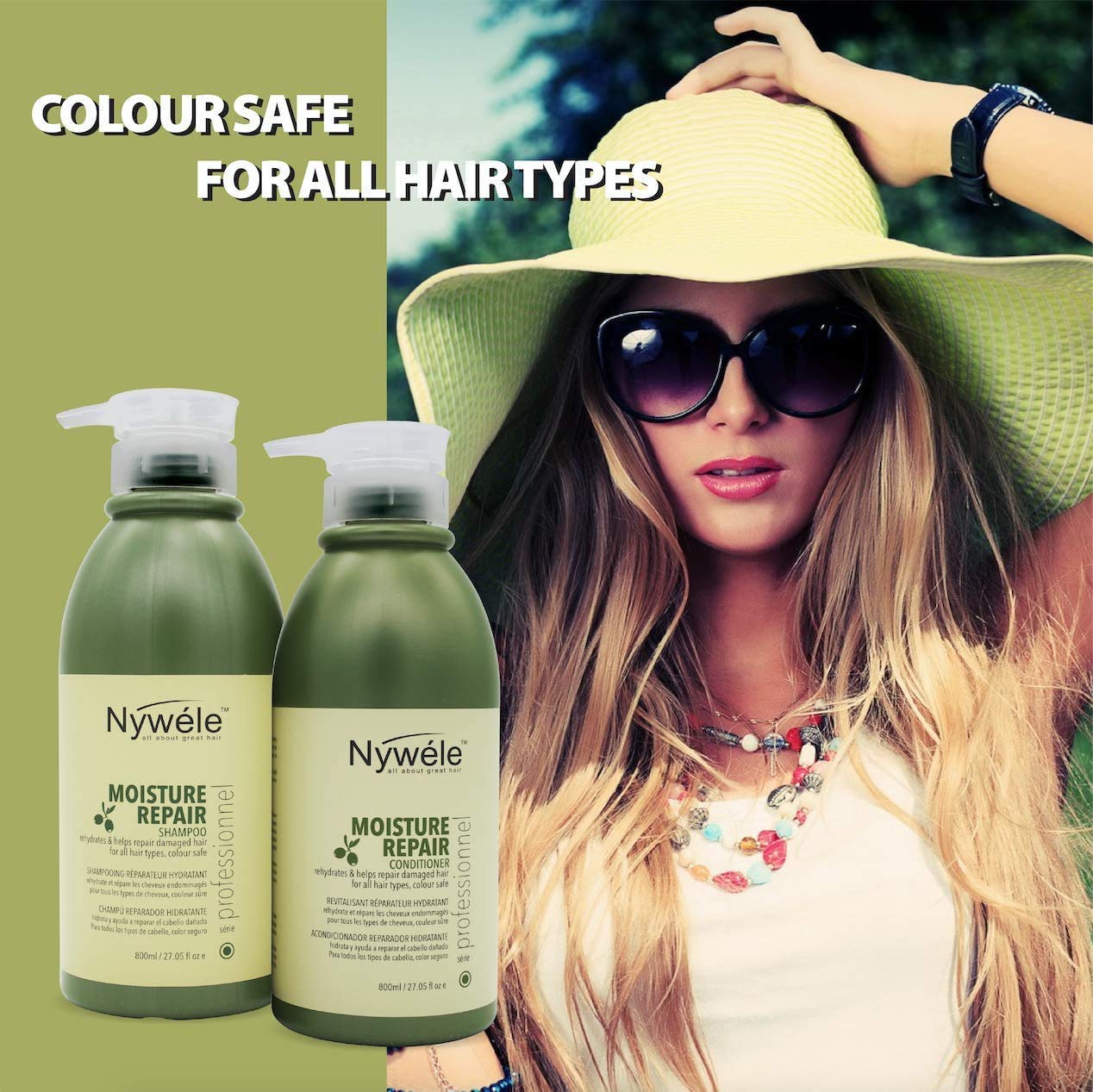 Nywele Moisture Repair Shampoo and Conditioner (Shampoo and Conditioner Set)