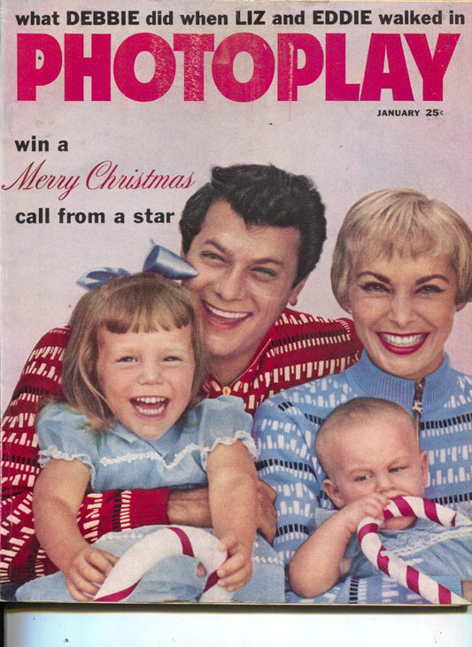 Photoplay-Tony Curtis-Janet Leigh-Mario Lanza-Errol Flynn-Jan-1960