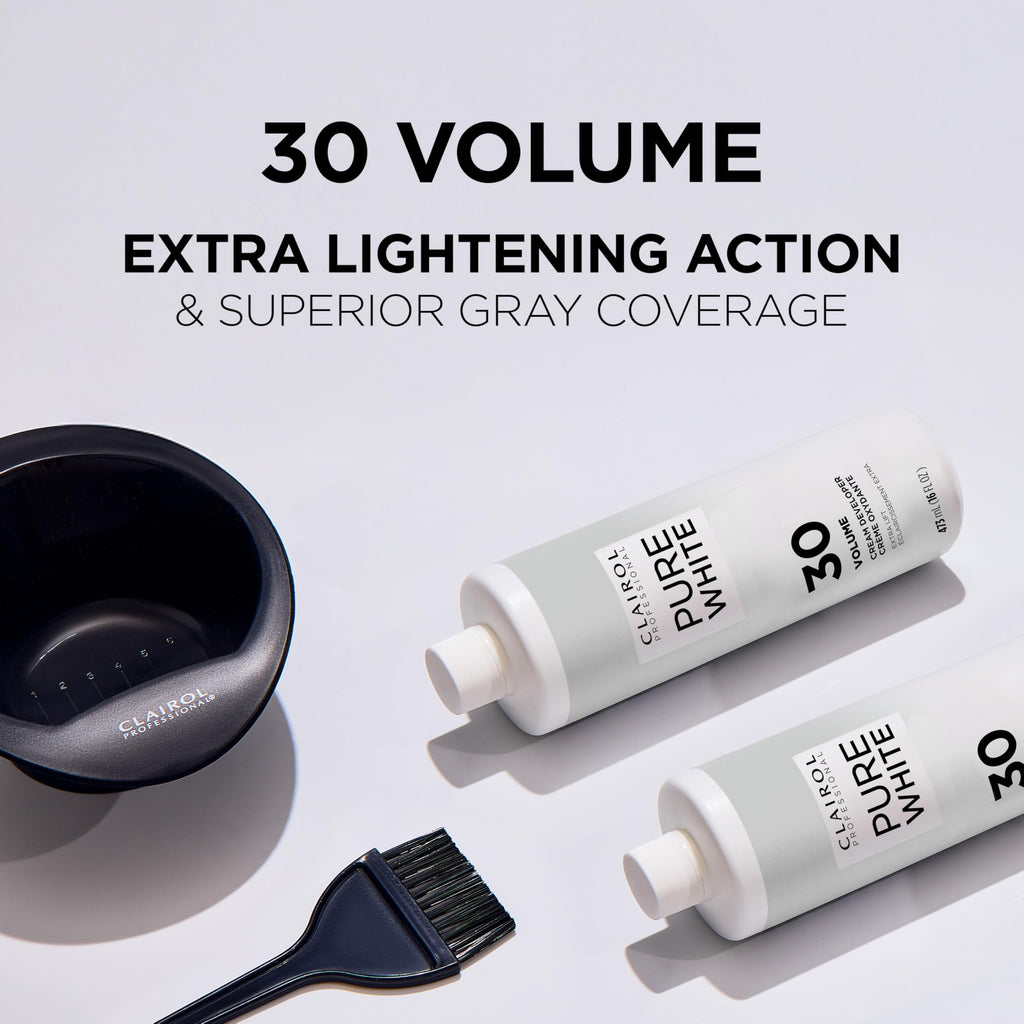 Clairol Professional Pure White 30 volume Crème Developer, 16 oz