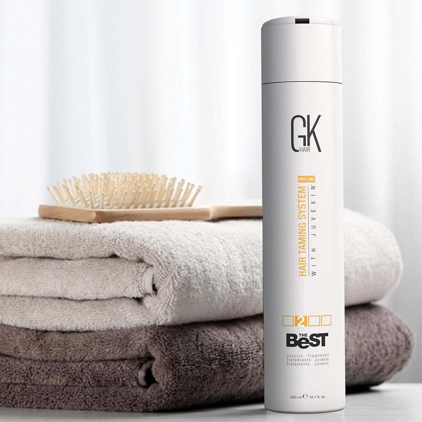 Gk Hair Global Keratin The Best Professional Brazilian Keratin Treatment Kit (Best-300ml_ph-300ml)