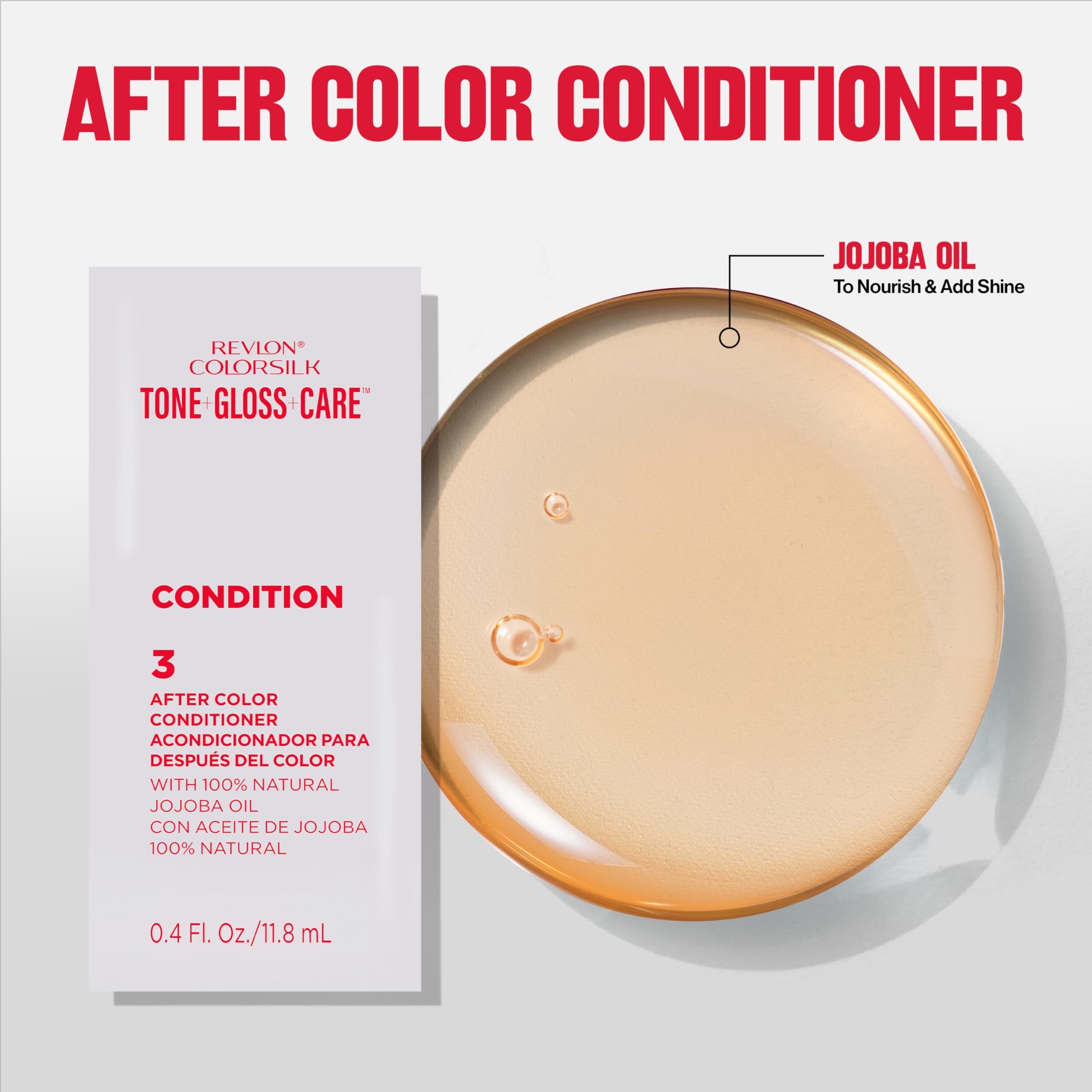Revlon ColorSilk Tone + Gloss + Care Demi Permanent Hair Color, Dye Kit with Leave-In Scalp and Haircare Serum, 2x Shinier, 4x Stronger, 5RR Medium Red, 4.5 fl oz