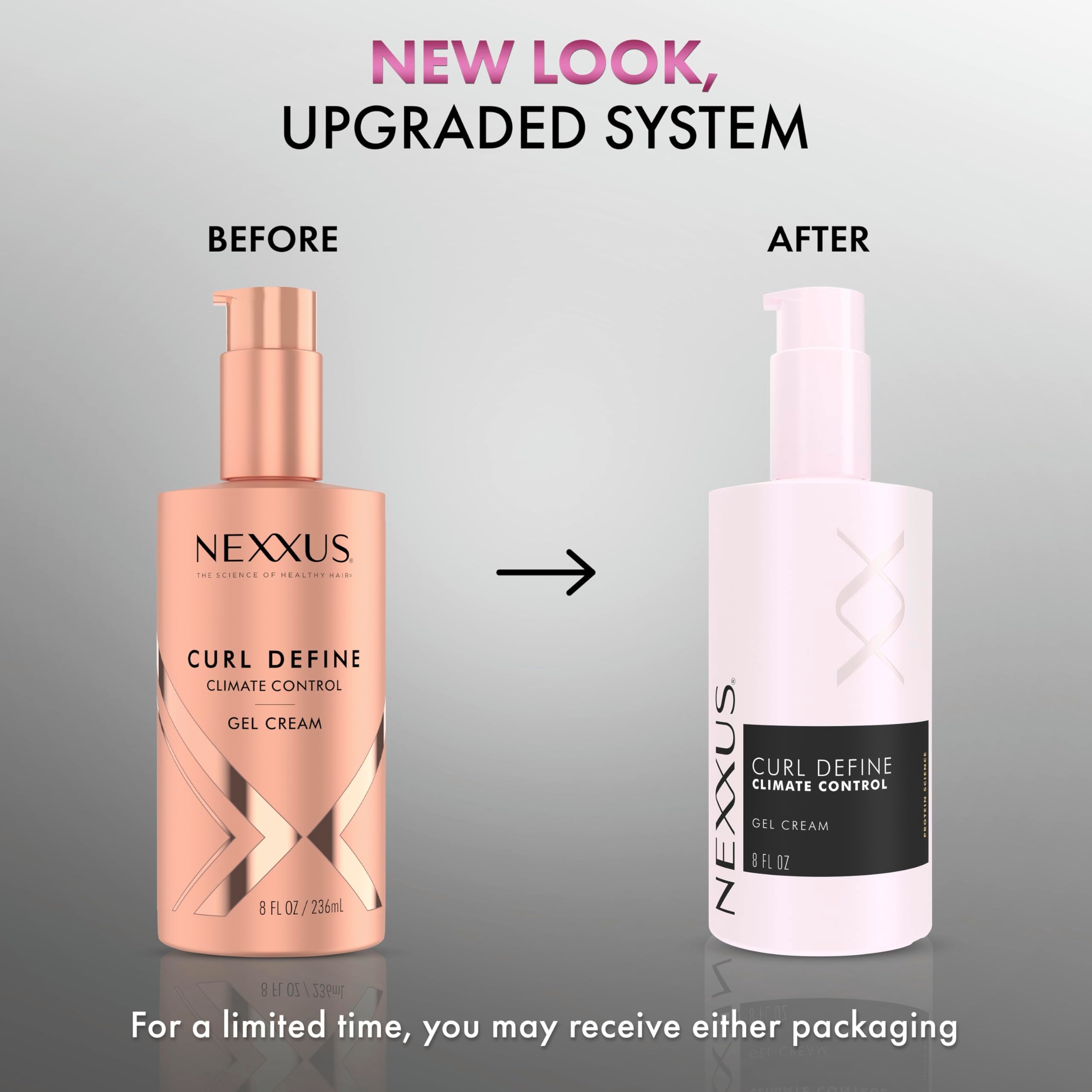 Nexxus Styling Curl Define Curl Cream Climate Control Gel Cream Hair Cream Powered by Styleprotect Technology 8 oz