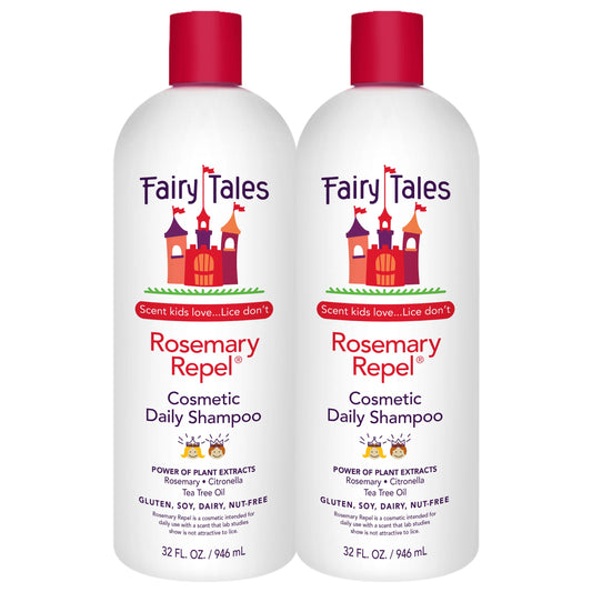Fairy Tales Rosemary Repel Daily Kids Shampoo– Kids Like the Smell, Lice Do Not, 32 fl oz. (Pack of 2)