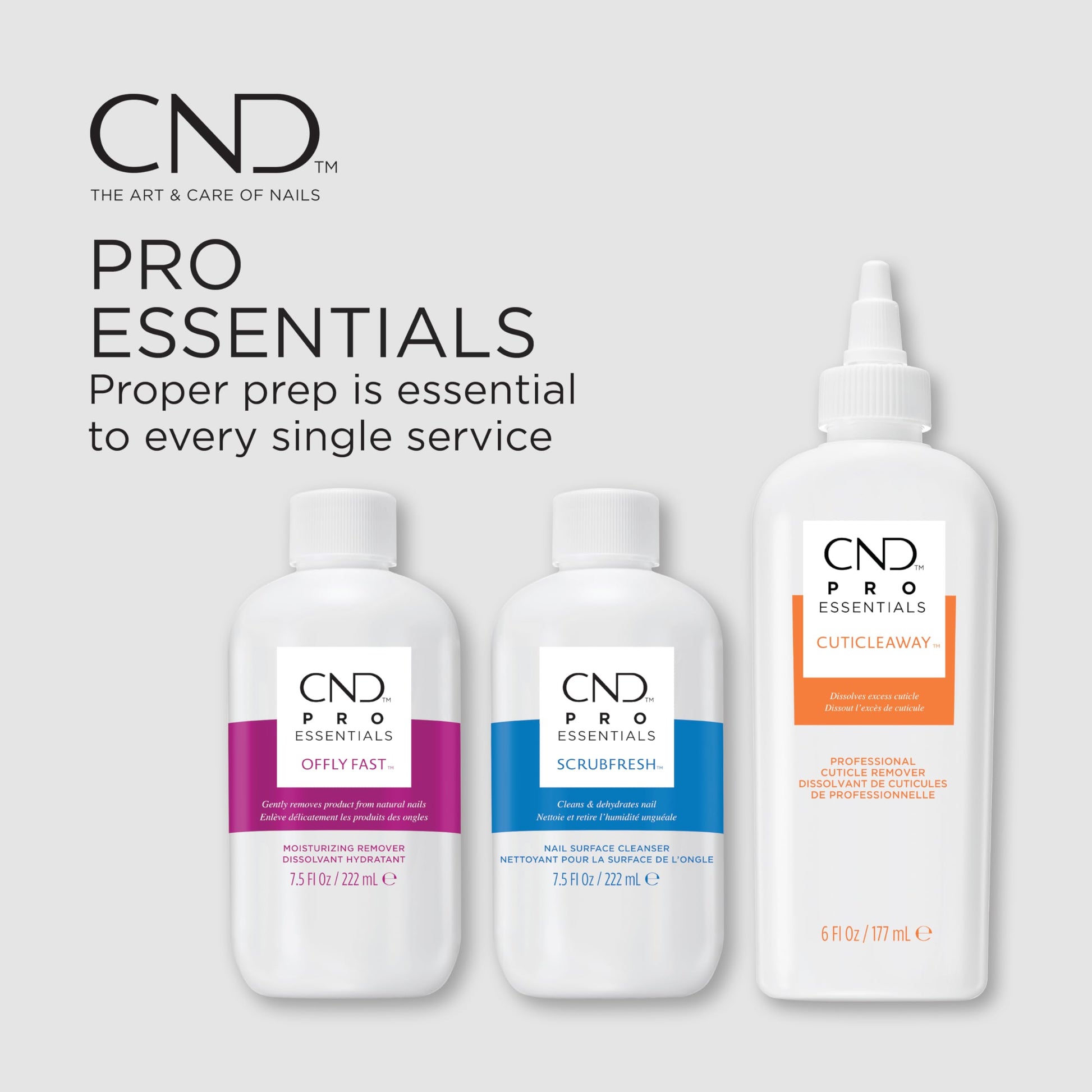 Lavender CND OFFLY FAST Moisturizing Nail Polish Remover, 2 fl oz
