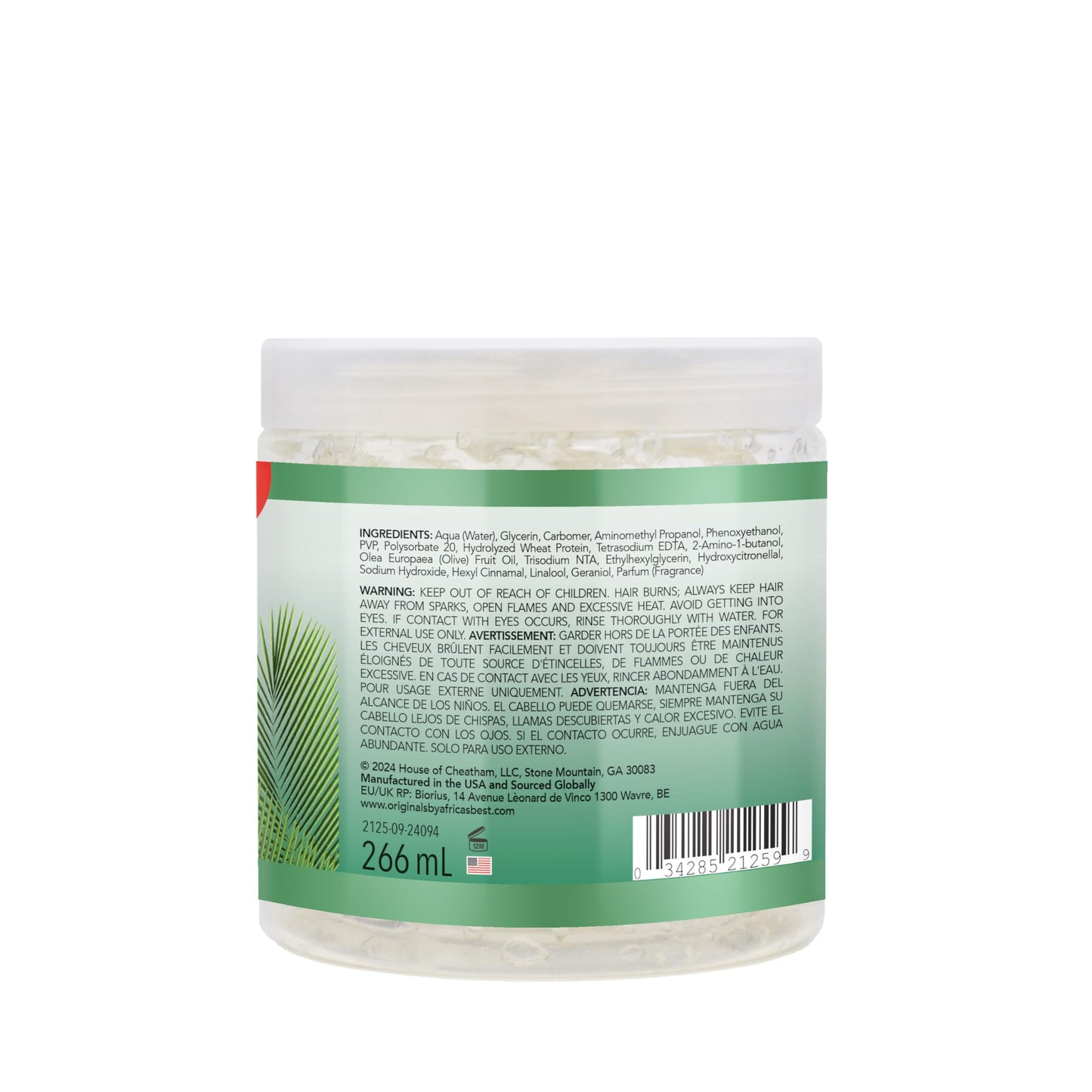 Originals by Africa's Best Olive Oil Styling Gel - for Non-Flaky, Superior Hold and Shine - 9 oz
