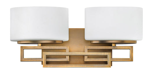 Hinkley Lanza Contemporary Modern Two Light 120W G9 Bathroom Vanity Fixture, Brushed Bronze
