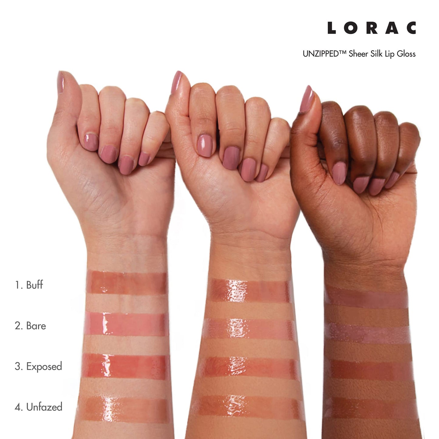 LORAC Unzipped Sheer Silk Lip Gloss Peach Unfazed