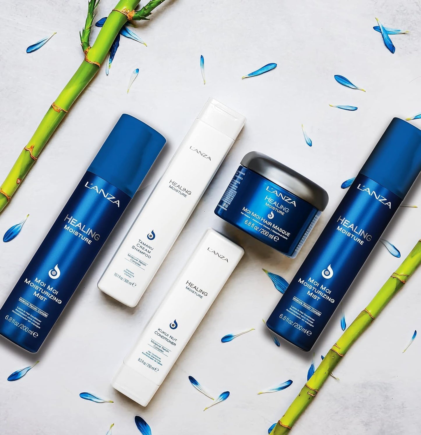 L'ANZA Healing Moisture Moi Moi Hair Masque, Moisturizes and Refreshes Dry and Coarse Hair, Rich With Bamboo Codifying Complex, Sulfate-free, Paraben-free, Gluten-free Formula (6.8 Fl Oz)