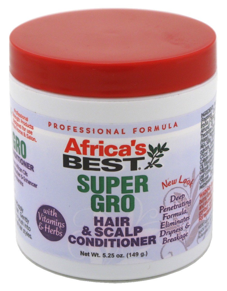 Africas Best Gro Super Hair & Scalp Conditioner 5.25 Ounce (Pack of 6)