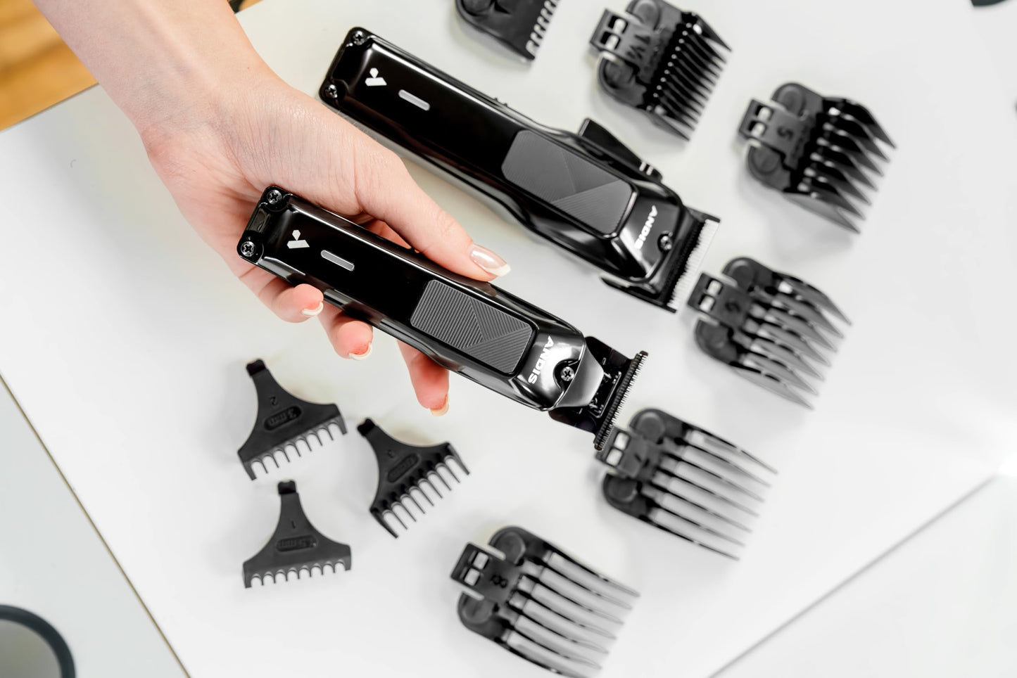 Andis 563534 Phenom Clipper & Trimmer Hair Cutting Combo Kit, Professional Barber, Cordless, Beard & Hair, Includes Comb Sets, Lithium-Ion, Black
