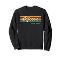 Vintage Sunset Stripes Alcove, New York Sweatshirt