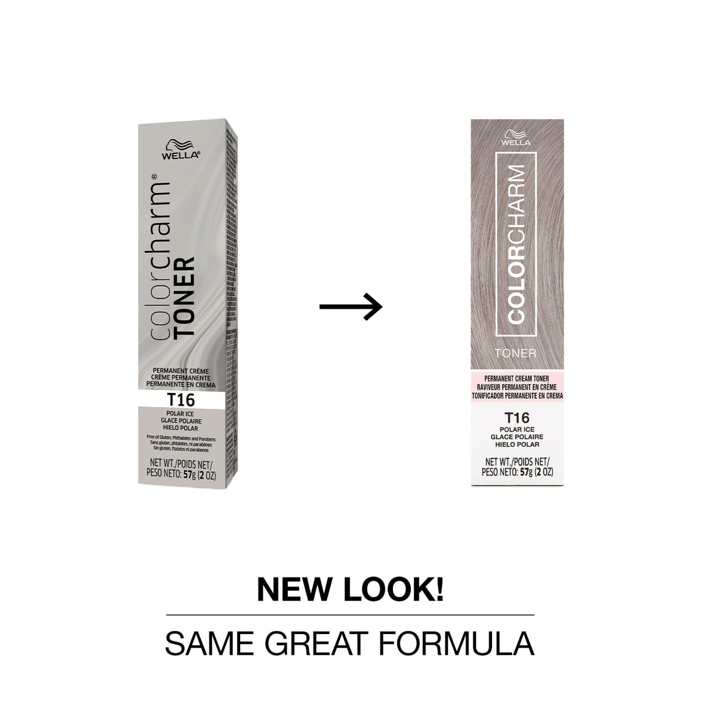 COLORCHARM Permanent Cream Toner | Neutralize Brass | Free of Animal-Derived Ingredients, Parabens & Gluten Free | T16 Polar Ice | 2 oz