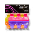 Salon Care Roller Clamps, Easy Open, Vented, Rounded Teeth, Thick Hair, Durable