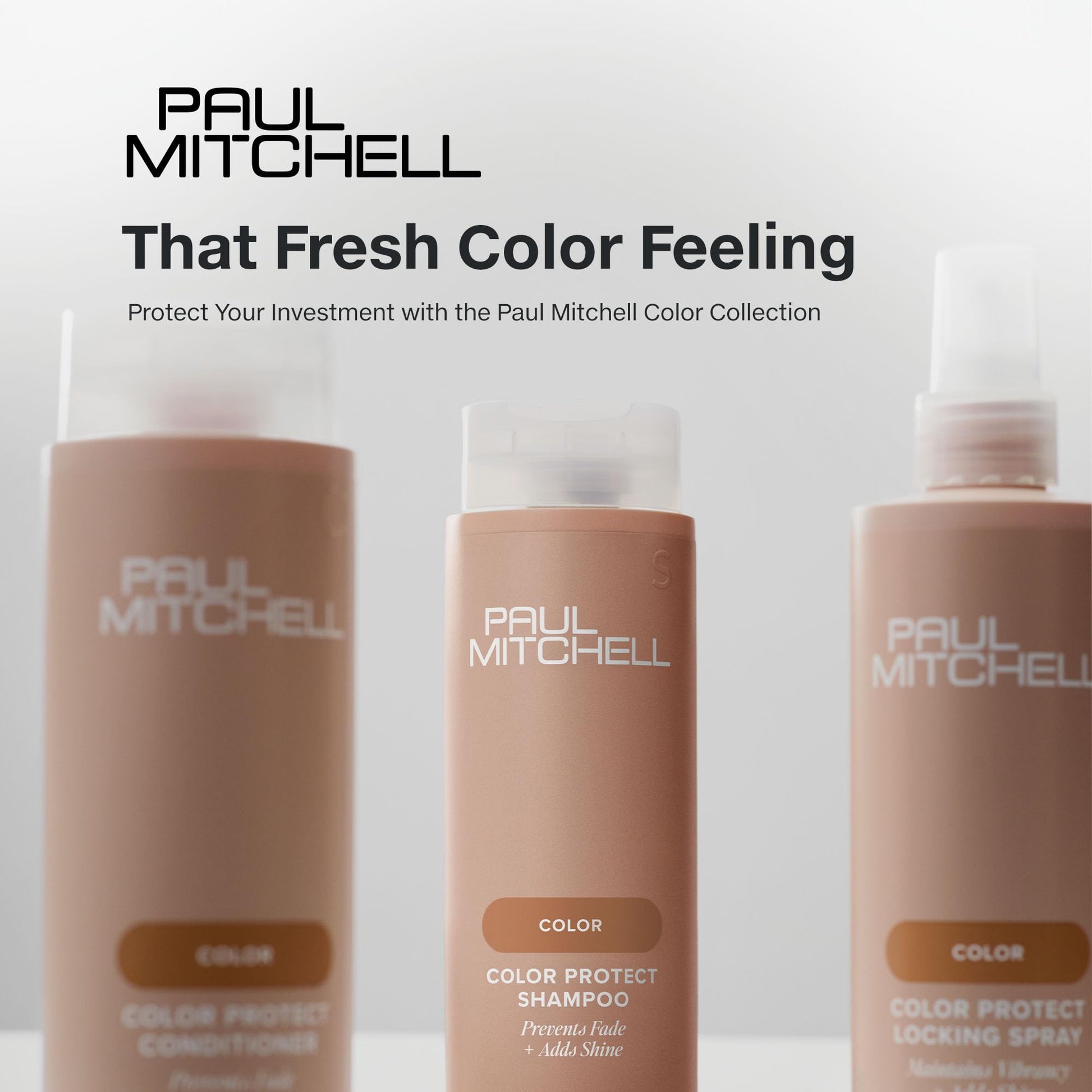 Light Gray Paul Mitchell Color Protect Conditioner, Prevents Fade + Adds Shine, For Color-Treated Hair, 10.14 fl. oz.