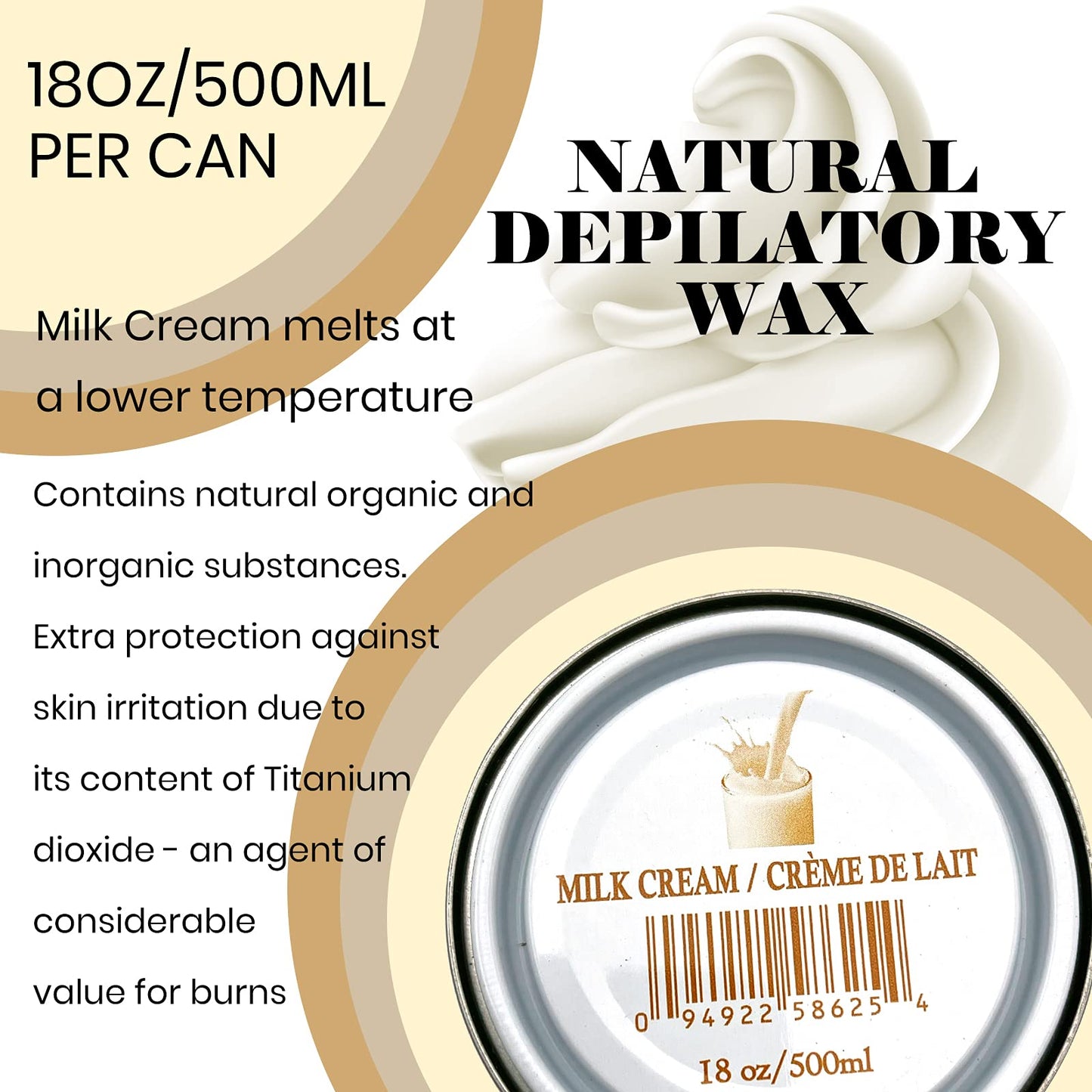 24PC Natural Soft Wax All Purpose Canned Wax for Sensitive Skin Canada-Made Melting Wax by Sharonelle