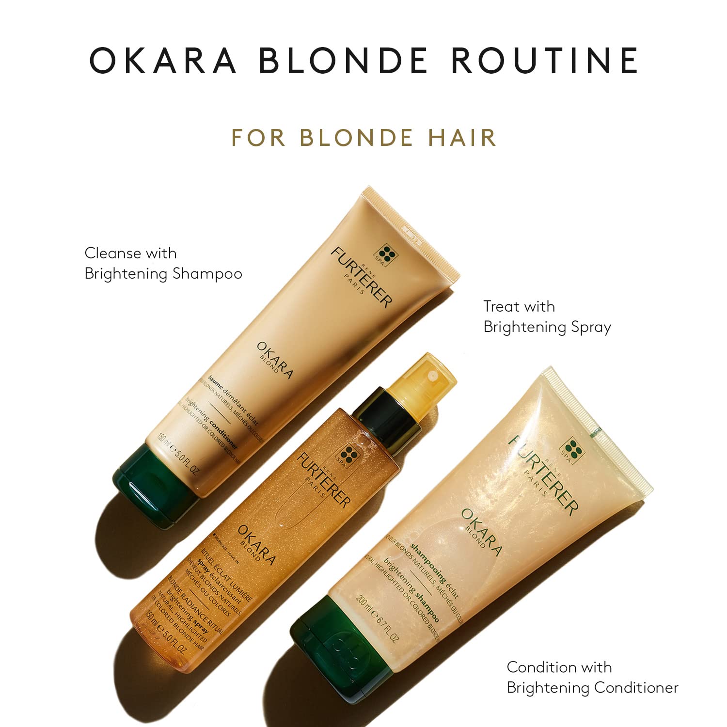 René Furterer OKARA BLONDE Brightening Conditioner - For Natural, Highlighted & Bleached Blonde Hair - Travel-Size - 1 fl. oz.
