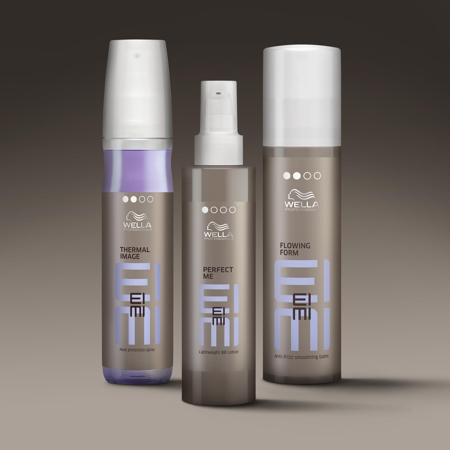 Dark Gray Wella Professionals EIMI Thermal Image | Heat Protection Hair Spray with Light Hold | Smooth & Shiny Styling Results | 5.07 Fl Oz