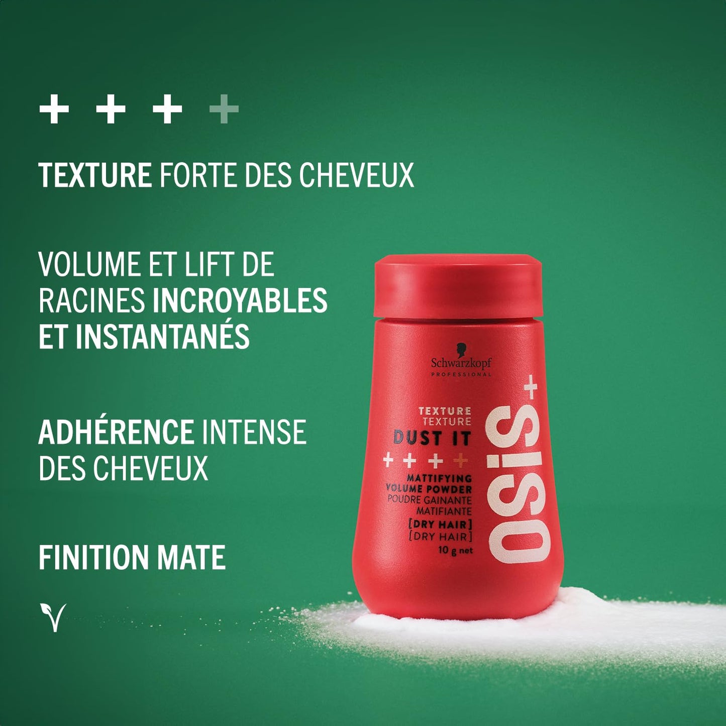 Schwarzkopf Professional OSiS Dust It Poudre Matifiante Pour Cheveux Texturisante Volume Instantané Décollage Des Racines Sur Cheveux Secs Fixation Forte 10 g