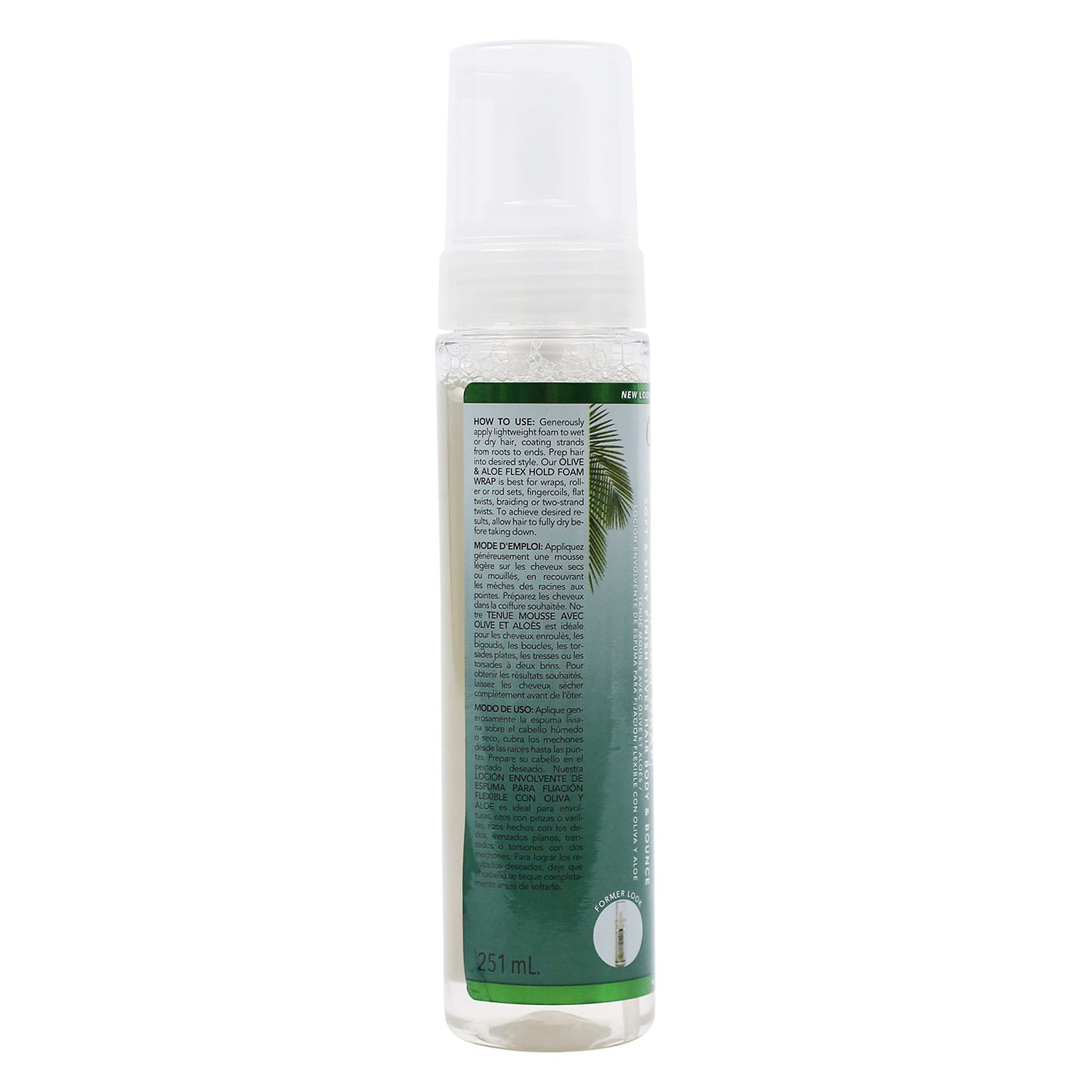 Originals by Africa's Best Olive Oil Foam Wrap Lotion, 6.5oz Bottle, Natural Conditioning, Alcohol Free Flexible Hold, Moisturizes and Helps Strengthen Hair