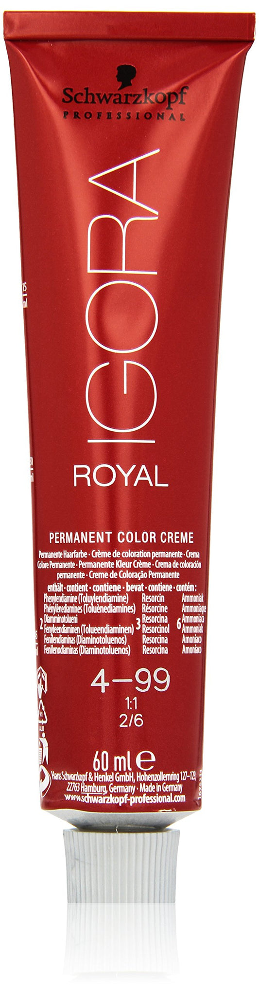 施华蔻 IGORA 皇家 4-99 60ml