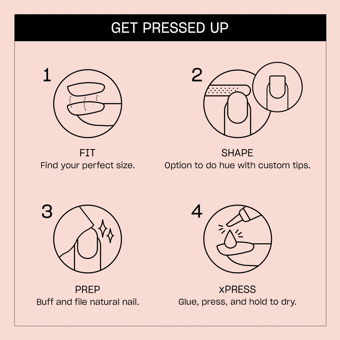 Misty Rose OPI Nail Lacquer & On Point Press On Nails, Put it in Neutral Bundle | Sheer Soft Short Round Press-On Nails 24 Count with Nail Glue with Matching Nail Lacquer Polish Shade