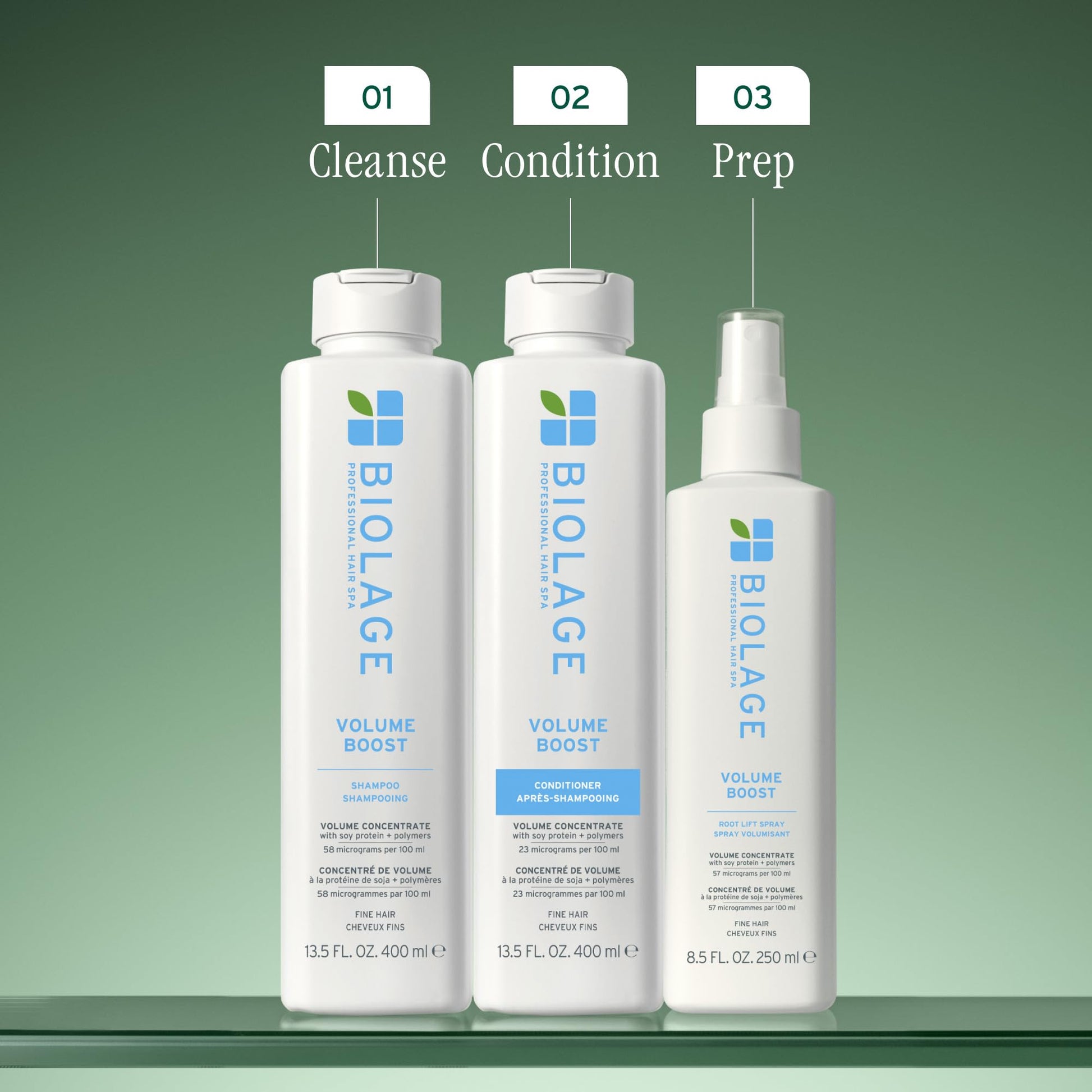 Dim Gray Biolage Volume Boost Conditioner - Weightless Moisture, Shine & Volume, Detangles Fine Hair, Soy Protein & Polymers, Vegan & Paraben-Free, 13.5 Fl Oz