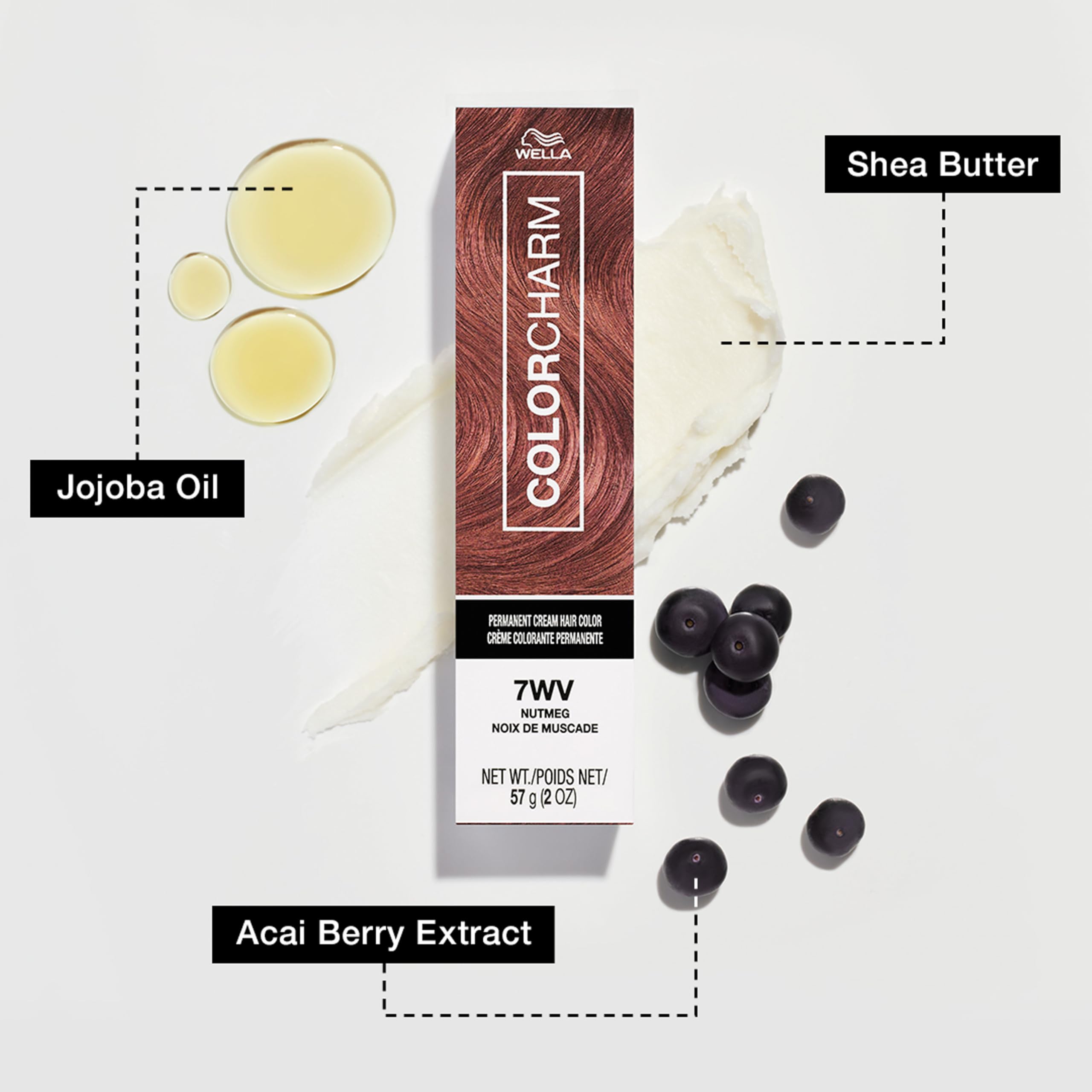 COLORCHARM Permanent Cream Hair Color, 4CH Dark Chocolate Brown, 2 oz.