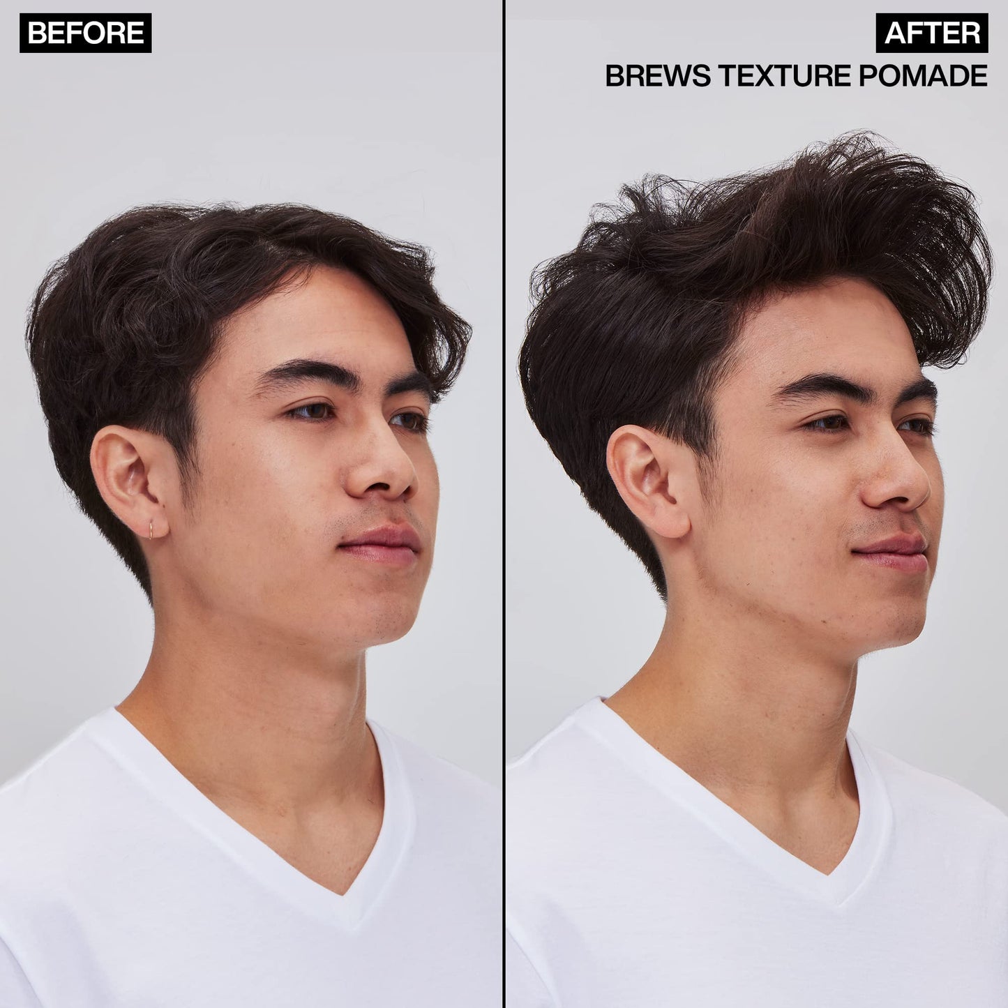 Redken Brews Texture Pomade For Men For All Hair Types - Maximum Strong Hold, Natural Matte and Low Shine Finish With No Crunch Styling and Sculpting