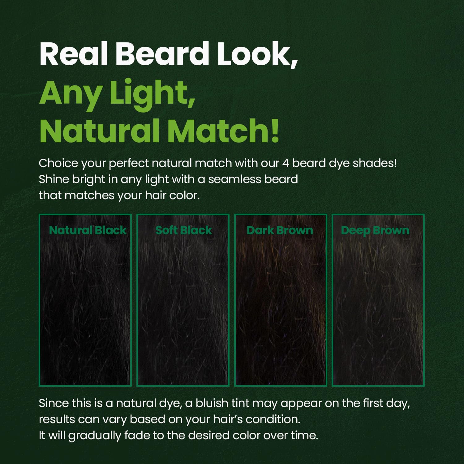 Black Herb For Men Mustache & Beard Dye (Soft Black, 1 Pack), PPD-Free Ammonia-Free, Vegan with Natural Ingredients, Gentle for Sensitive Skin, No Skin Irritation