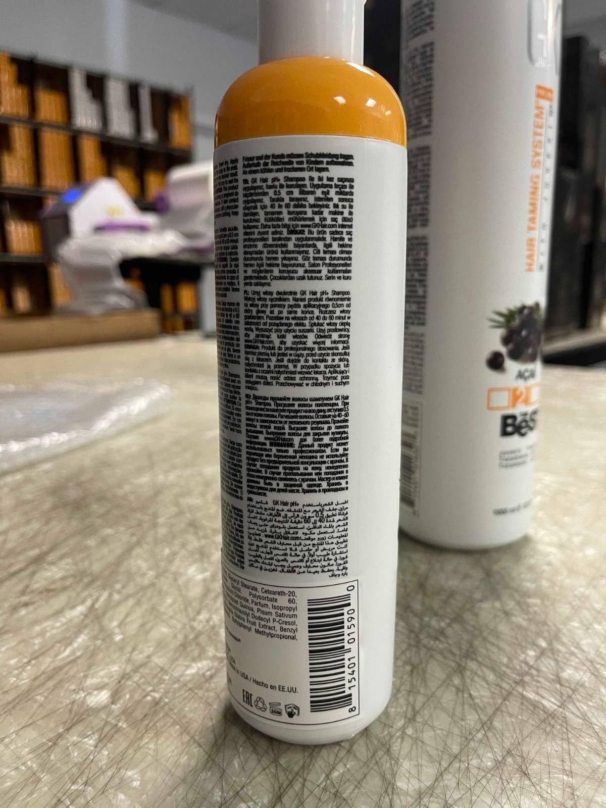 GK HAIR Global Keratin The Best ACAI (10.1 Fl Oz/300ml) Brazilian Professional Smoothing Keratin Hair Treatment for Dry Damage Frizzy and All Type of Hairs