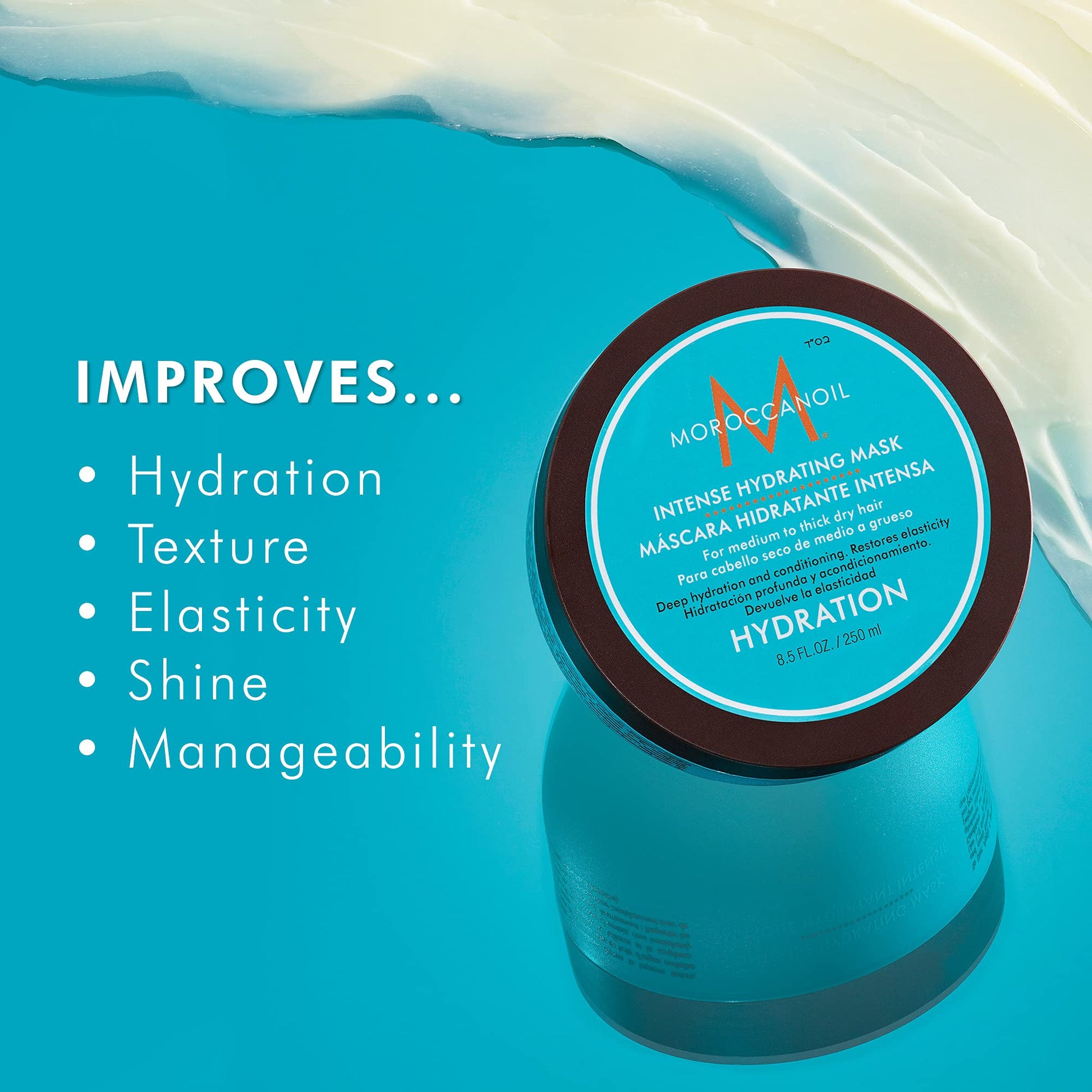 Light Sea Green Moroccanoil Intense Hydrating Mask, 8.5 Fl. Oz.